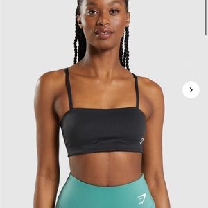 Gymshark Black Bandeau Sport Bra